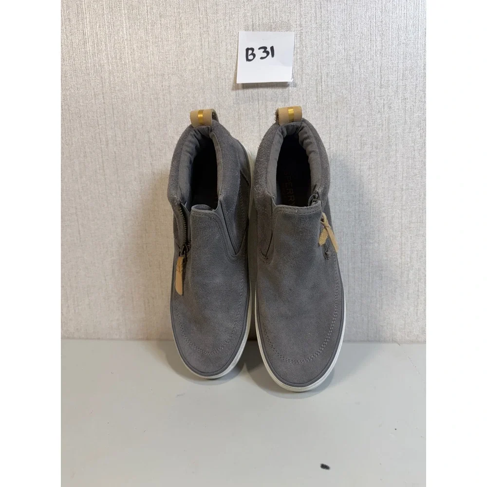 Sperry Topsider Zip Up Sneaker Womans Size 8 Grey‎